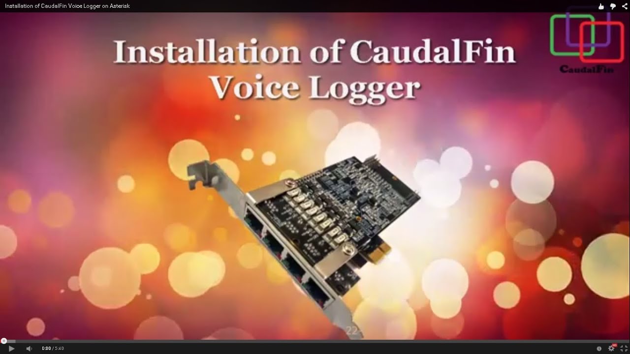 Installation of CaudalFin Voice Logger on Asterisk