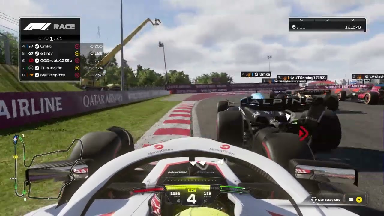 Interesting last second move from umka (FRL's F1 23 RACE)