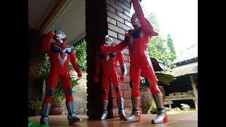 Ultraman Ribut Vs Hulk And Dinosaurs Toys For Kids