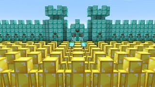 MINECRAFT DIAMOND NOOB CASTLE VS GOLD NOOB CASTLE