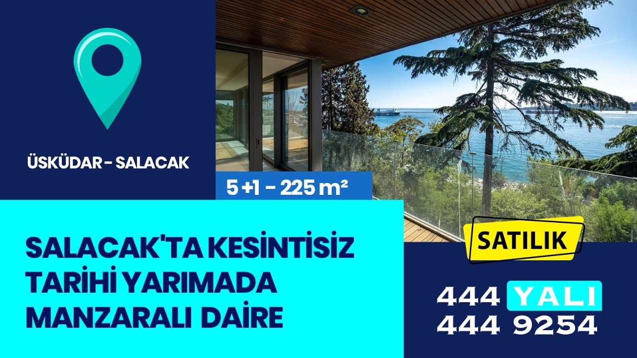 SALACAK'TA KESİNTİSİZ TARİHİ YARIMADA MANZARALI 5+1 ARAKAT DAİRE