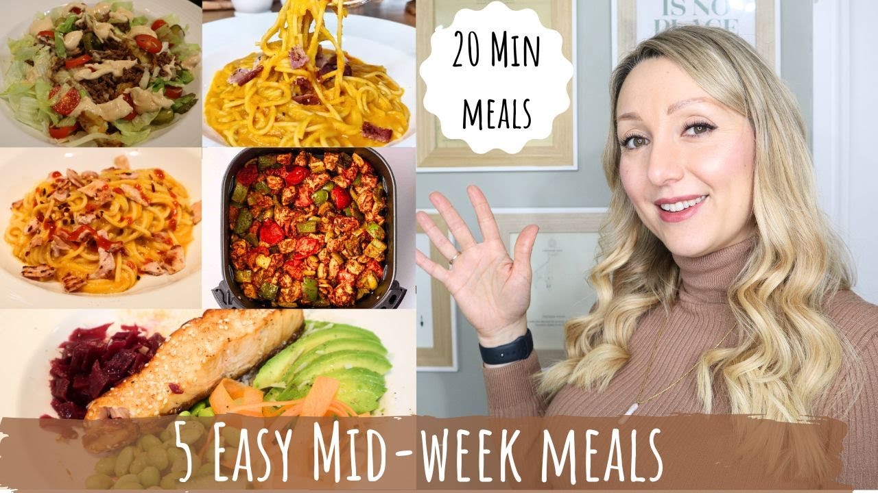 Неделя полезных и простых ужинов, которые готовятся менее чем за 20 минут!