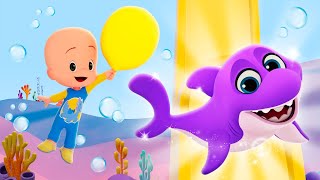 Baby Shark Balloons | Educational videos with Cuquin