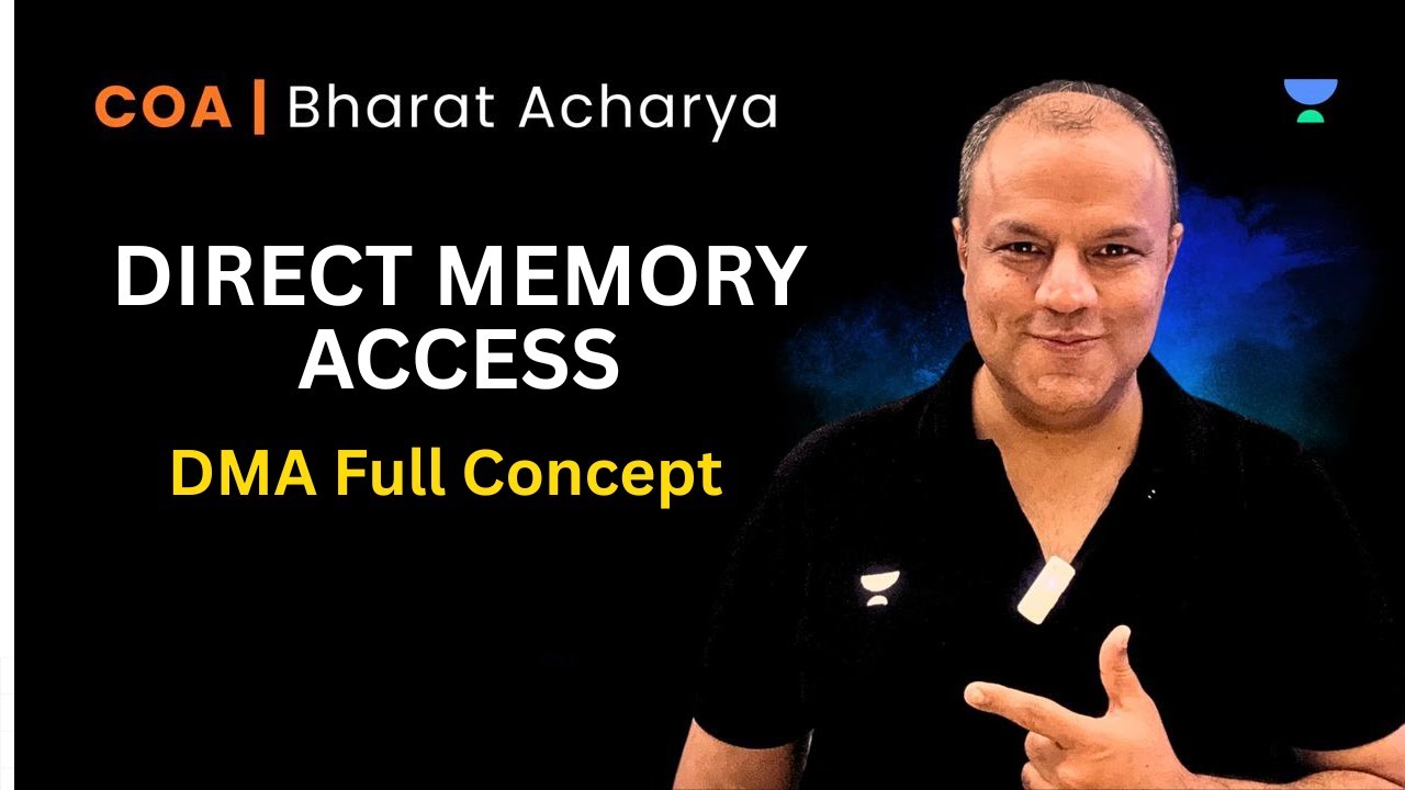 GATE CSIT - COA | DIRECT MEMORY ACCESS | DMA full Concept | Bharat ...
