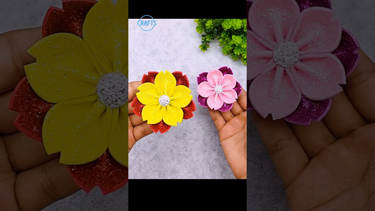 DIY Foam Paper Flower 🌼 