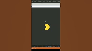 Pacman animation using html and css #coding #programming #html #css #shorts
