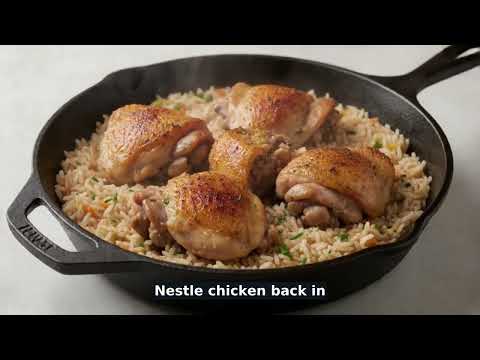 One-Pan Chicken & Herb Rice recipe video thumbnail