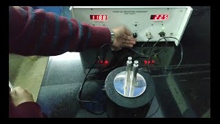 Study of dielectric constant and Curie temperature measurement of ferroelectric ceramics.