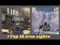 #Top 10 Iron Sights in codm (from season 1-13)