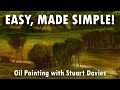 Clouds and land  oil painting with stuart davies  part one