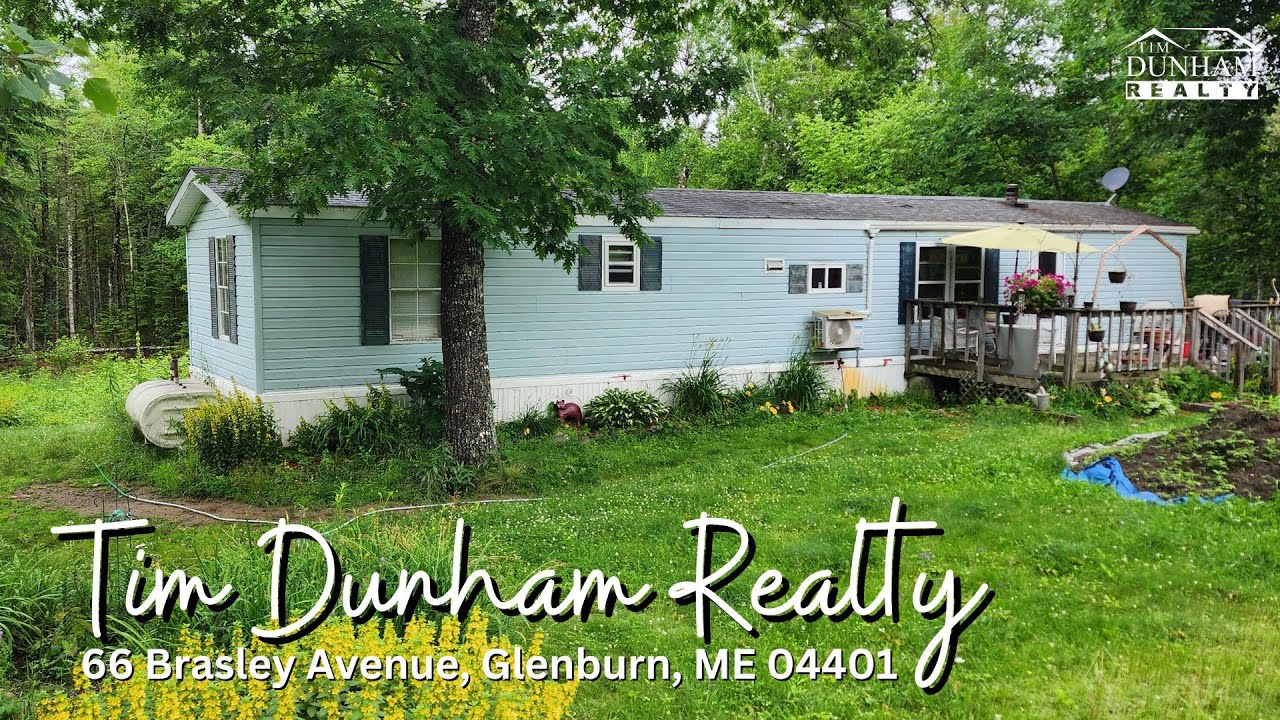 Tim Dunham Realty Real Estate Listing in Glenburn Maine Mobile Home for Sale YouTube