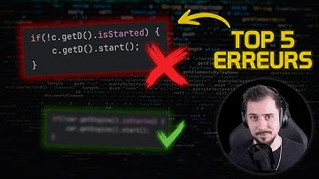 Les 5 ERREURS de BASE chez les DÉVELOPPEURS JUNIORS (Clean Code)