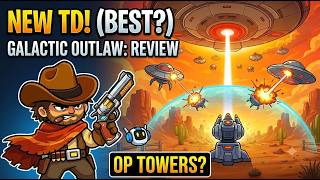 Galactic Outlaw: Tower Defense — First Look & Gameplay Review! 🤠⭐ screenshot 1