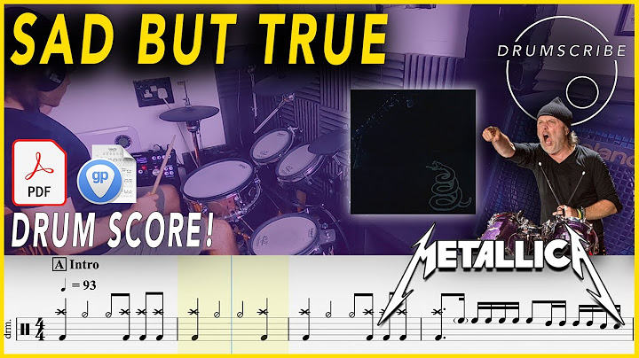 Sad But True Drums version - Drums performance video thumbnail