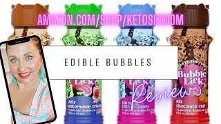@KetosisMom Kids Review Bubble Lick EDIBLE Bubbles