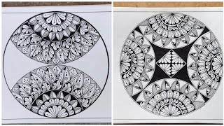 Easy mandala art for beginners....#mandalaartforbeginners #mandala #mandaladrawing #mandalaart