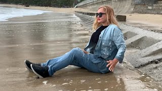 Elena overcast in denim suit