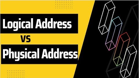 Difference between Logical address and Physical address | Operating system |Memory management | Gate