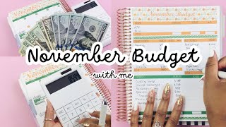 Monthly Reset | NOVEMBER COMPLETE BUDGET SETUP | How to Budget for Beginners | PERSONAL FINANCE