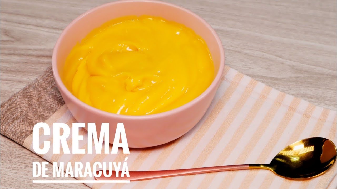 CREMA DE MARACUYÁ/PARCHITA/Relleno para tortas fácil y delicioso en pocos minutos