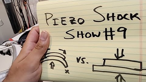 Piezo SHOCK Show #9: Why Do Piezo Benders Generate So Much Voltage?