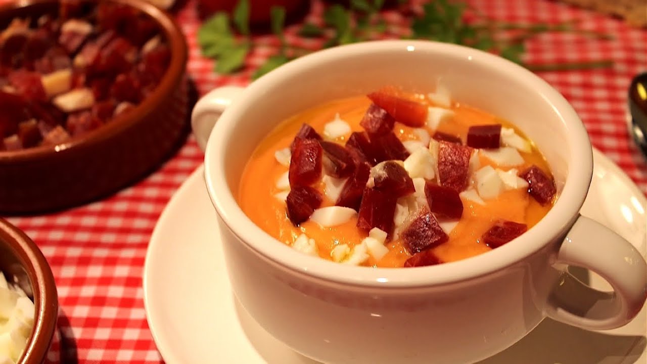 Como hacer salmorejo sin pan