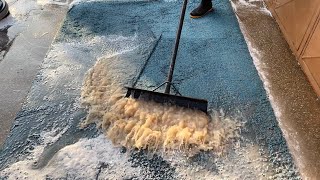 Washing a dirty plush carpet || So much dirt came out than expected