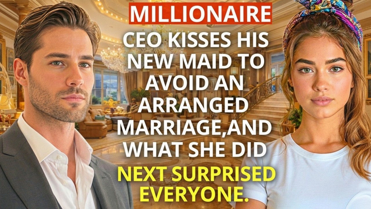 MILLIONAIRE CEO kisses his NEW MAID to avoid an ARRANGED MARRIAGE, and fell in LOVE with her
