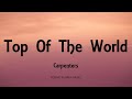 carpenters top of the world lyrics