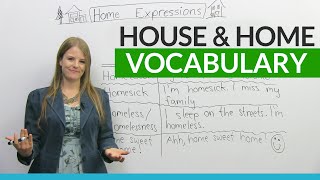 English Vocabulary & Expressions with HOUSE and HOME