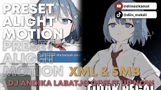 Preset Alight Motion  Dj Andika Labatjo Give It Up Now