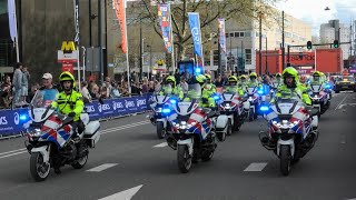 Marathon Rotterdam 2026 Politie Motoren Begeleiden Op Traditionele Wijze De Laatste Loper