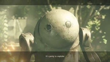 NieR:Automata walkthrough - Part 25 (Route A) - familiar face & Wandering Couple Part 1