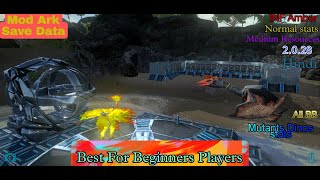 Ark Mobile:-OP SAVE DATA 🔥 Pc dragon Egg🔥Mutant dinos🔥Dungeon work🔥Best for Beginners Players. screenshot 3