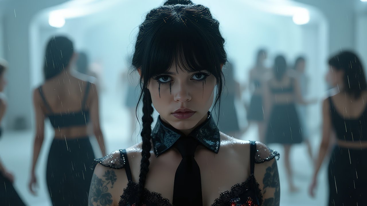 Hypnotic Dark Reflection | Dancing Through the White Mist