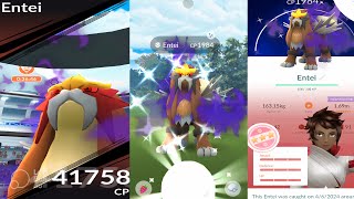 First Ever ✨Shundo Shadow Entei Raid in #pokemongo