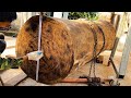 Amazing Burnt Woodturning Product Stunning Design || The Adventure Journey Craftsman on Giant Lathe