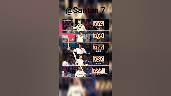 Take a look at the batters with the most runs in a Test series in the 21st century.
