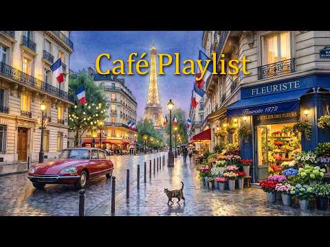 Small Flower Store🗼 French Instrumental Music ☕ Coffee Playlist Make You Better Mood