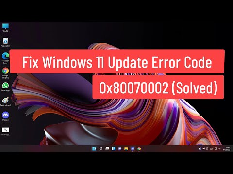Fix Windows 11 Update Error Code 0x80070002 (Solved)
