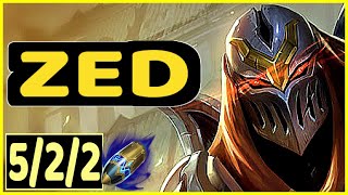 ZED VS AURORA - 5/2/2 KDA MID GAMEPLAY MASTER I