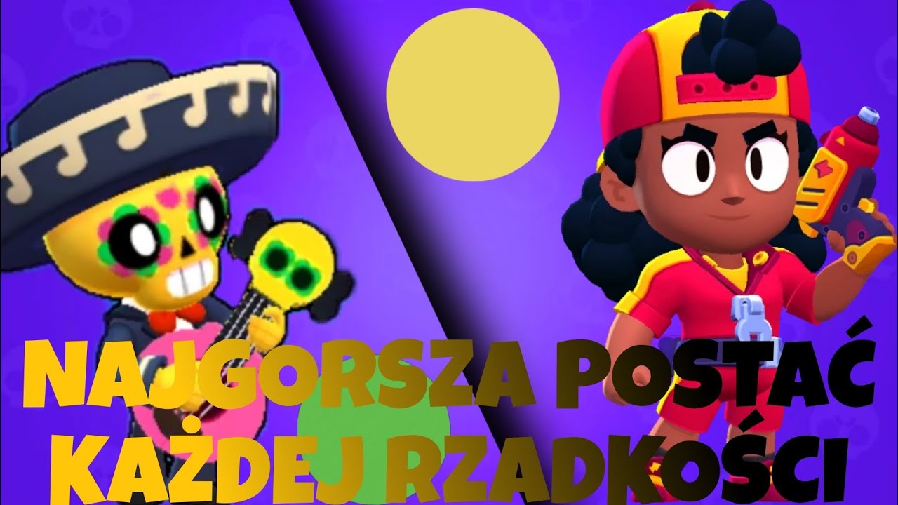 JAKA JEST NAJGORSZA POSTAĆ KAŻDEJ RZADKOŚCI W BRAWL STARS?!!😱 - YouTube