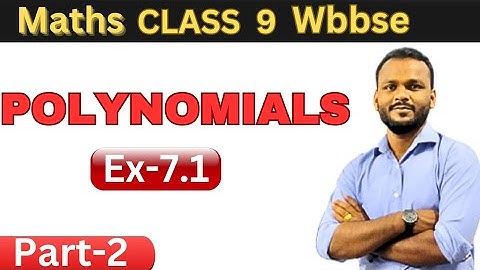 02.Polynomial class 9 wbbse | chapter 7.1| Raghubir bhaiya | ganit prakash | mathematics