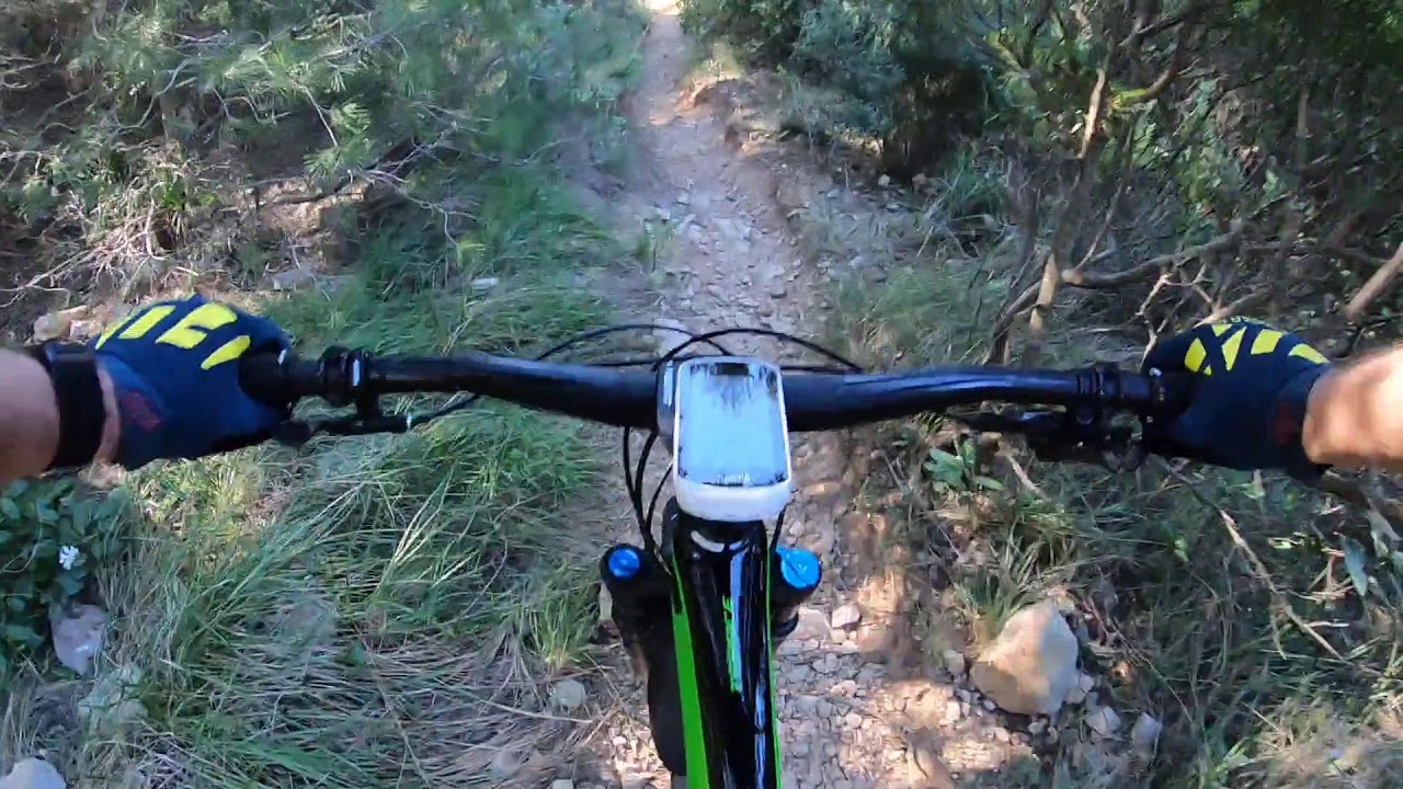 VTT, Giant trans advanced Pro 29 1 descente du Mont Caume, GoPro HERO 7