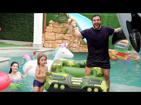 POOL CHALLENGE AT MY NEW MANSION!!! (LUCCAS' SCAVENGER HUNT)