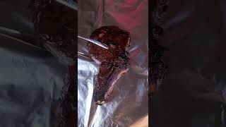 🔥 The Juiciest BBQ Beef Rib Ever!🦬 #bbq #beefribs #bbqlovers #meatlovers #shorts