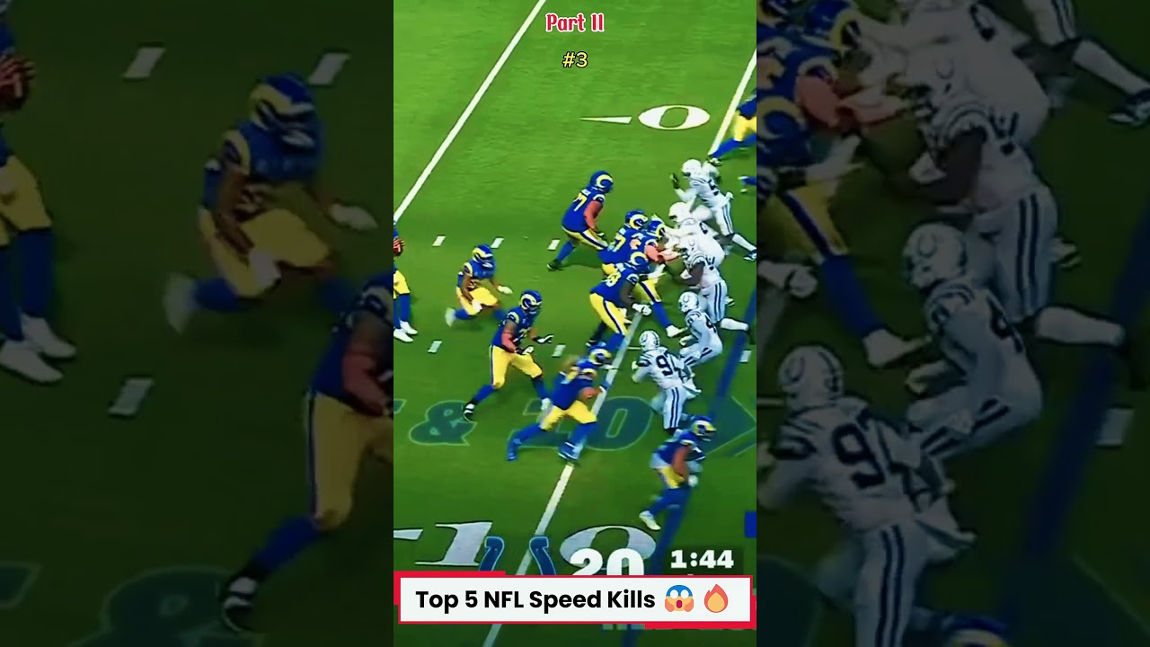 Top 5 NFL Speed Kills 😱🔥 Fastest Plays That Left Defenders Frozen! ⚡🏈| Part II #shorts