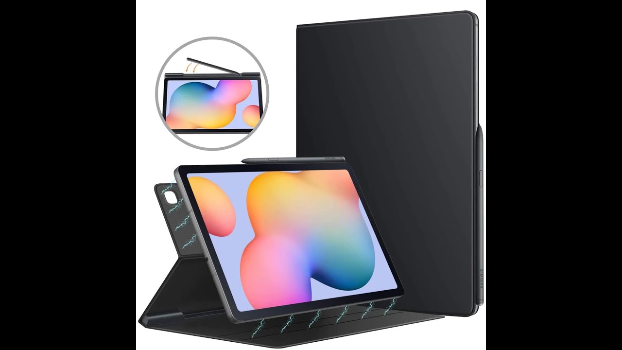 Gadgets ~ Tablet Case for Galaxy Tab S6 Lite 2020 ~ Ultra-Slim Smart Folio ~ Magnetic cover 