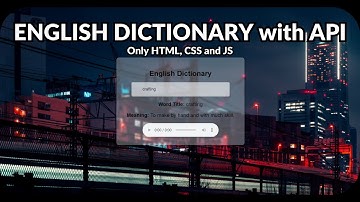 How to Create English Dictionary?!
