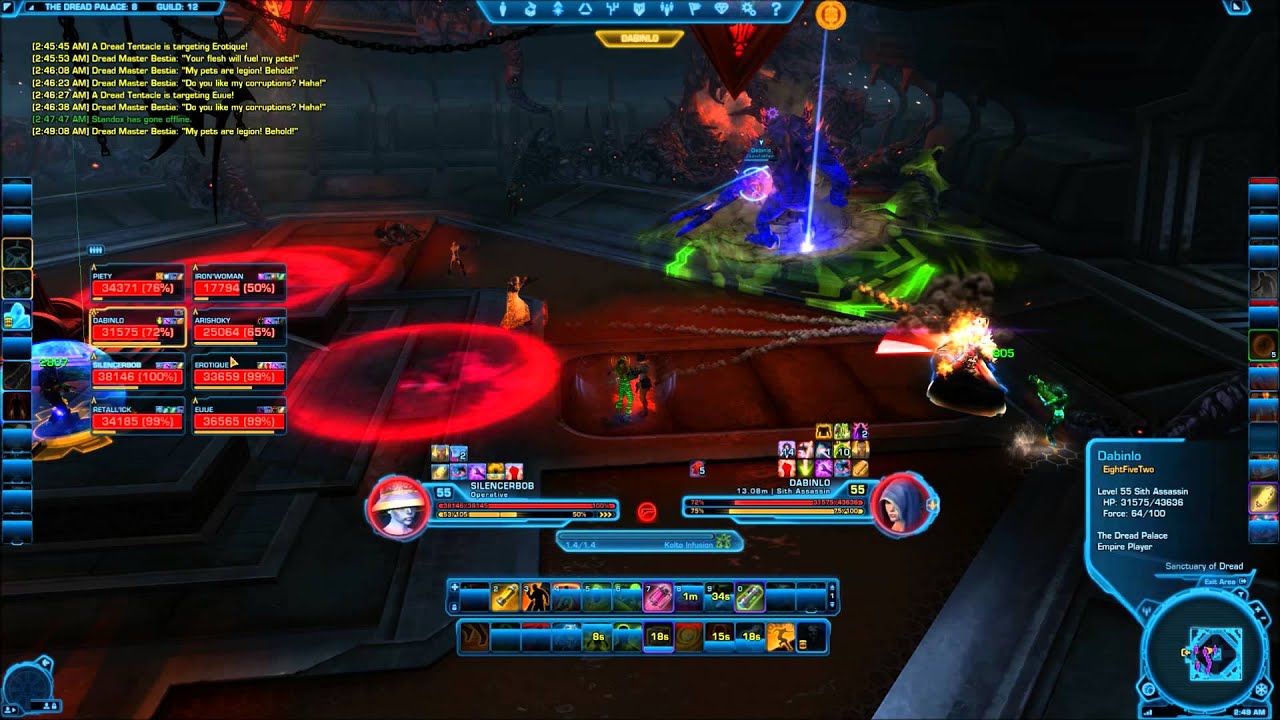 852 SWTOR DP HM 8Man Boss 1   Dread Master Bestia